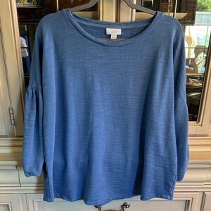 J.Jill Blue Long Sleeve Top